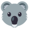 Koala emoji on Emojione